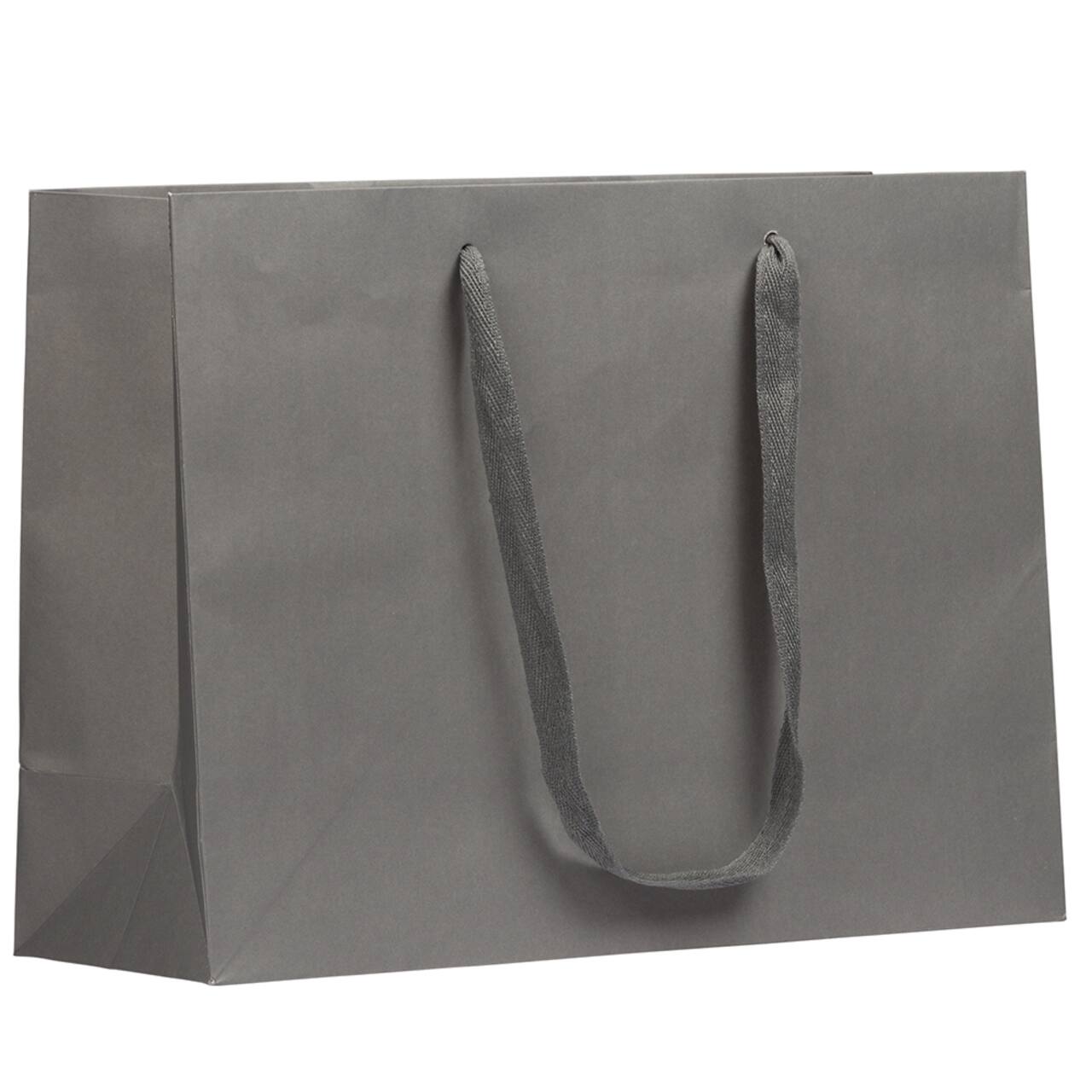 JAM Paper 16" Matte Gray Heavy Duty Gift Bags, 3ct.